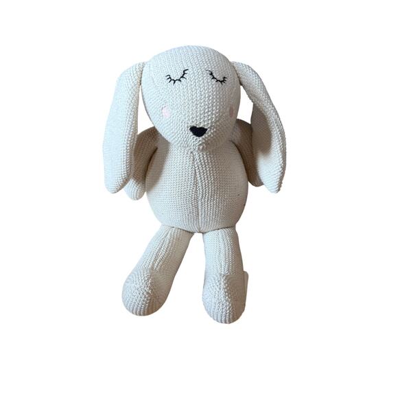 Hand knit made in India bunny plush - Picture 1 of 8
